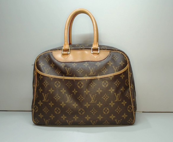 Deauville leather 24h bag Louis Vuitton Brown in Leather - 32287144